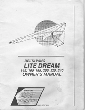 Delta Wing Lite Dream 240 Owner's Manual