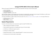 Iomega CD-RW USB 2.0 Drive User Manual