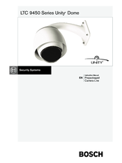 Bosch LTC 9450 Series Unity Dome Instruction Manual