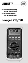 Unitest Hexagon 720 Instruction Manual