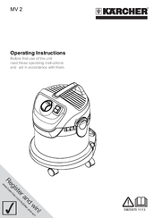 Kärcher MV 2 Operating Instructions Manual