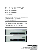 Audio Control The Director D3400 Professional Installer's Gratification Manual