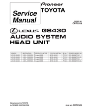 Pioneer KEX-M8406ZT/UC Service Manual