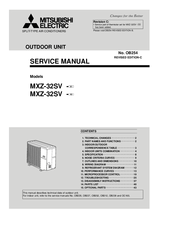 Mitsubishi Electric MXZ-32SV-E1 Service Manual