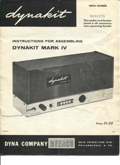 Dynakit MArk IV Instructions For Assembling