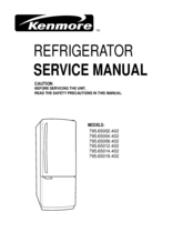 Kenmore 795.65019.402 Service Manual