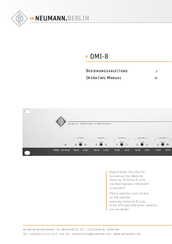 Neumann.Berlin DMI-8 Operating Manual