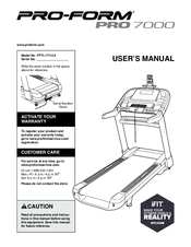 ProForm PFTL17112.0 User Manual