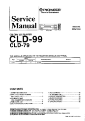 Pioneer CLD-99 Service Manual