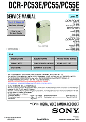 Sony Handycam DCR-PC55 Service Manual