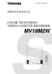 Toshiba MV19M2W Service Manual