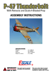 J. Perkins P-47 Thunderbolt Assembly Instructions Manual