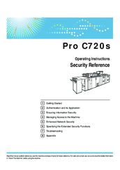 Ricoh Pro C720s Operating Instructions Manual