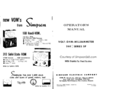 Simpson 260 Series 5P Operator's Manual