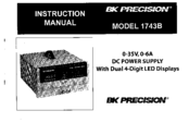 BK Precision 1743B Instruction Manual