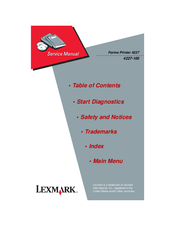 Lexmark 4227-100 Service Manual