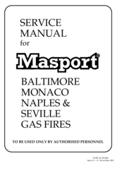 Masport BALTIMORE MONACO NAPLES Service Manual