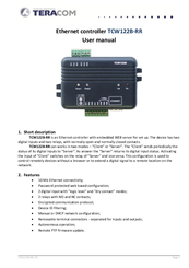Teracom TCW122B-RR User Manual