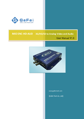 Gefei MIO ENC-HD-AUD User Manual