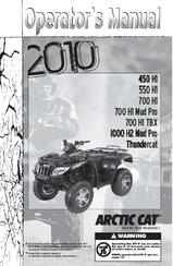 Arctic Cat 2010 700 H1 TRV Operator's Manual