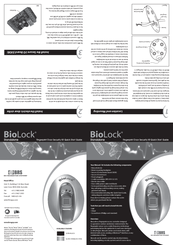 BRS BioLock Quick Start Manual