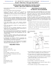 Air King 7000 Installation And Operating Instructions Manual