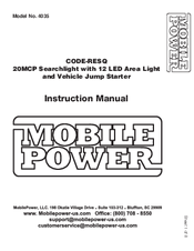 MobilePower 4035 Instruction Manual