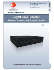 Genesis CCTV 8 Channel User Manual