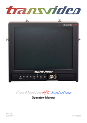 Transvideo CineMonitorHD15 SBL Evolution Operator's Manual