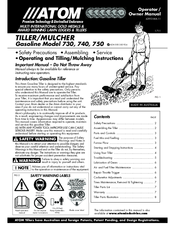 Atom 740 Operator Owner's Manual