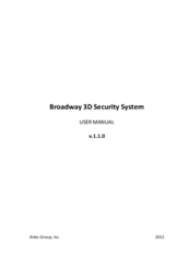 Artec Group Broadway 3D B User Manual