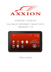Axxion ATAB-912 User Manual