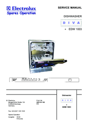 Electrolux EDW 1003 Service Manual
