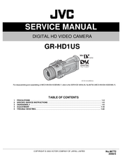 JVC GR-HD1US Service Manual