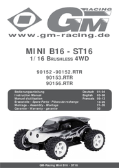 GM-Racing Mini ST16 Instruction Manual
