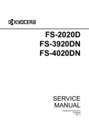 Kyocera Ecosys Fs 4020dn Manuals Manualslib
