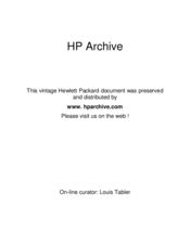 HP 3320A Operating And Service Manual