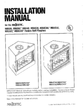 Majestic MBUC42 Installation Manual