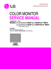 LG Flatron L1730SF (L1730SFKN.A**MEP) Service Manual
