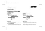 Sanyo VDC-C1572FP Instruction Manual