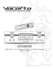 VocoPro DTX-9909K User Manual