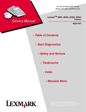 Lexmark 4025-XXX Service Manual