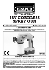 Draper CSG18 Instruction Manual