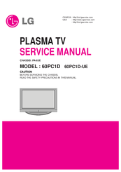 LG 60PC1D-UE Service Manual