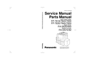 Panasonic FP-7818 Service Manual & Parts Manual