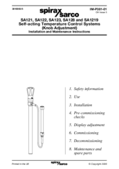 Spirax Sarco SA128 Installation And Maintenance Instructions Manual