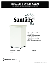 Santa Fe Rx 4030440 Installer's & Owner's Manual