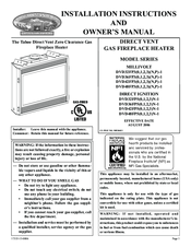 White Mountain Hearth DVD48FP5 Series Installation Instructions And Owner's Manual