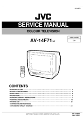JVC AV-14F71/VT Service Manual