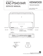 Kenwood KAC-PS4D/X4R Service Manual